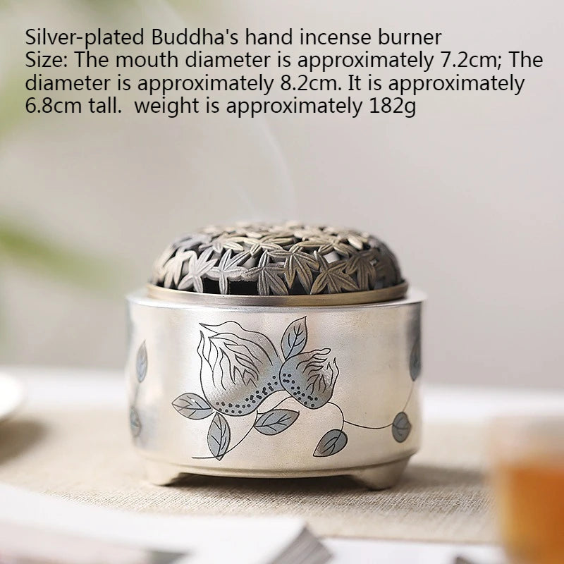 Silver-plated Ceramic Incense Burner