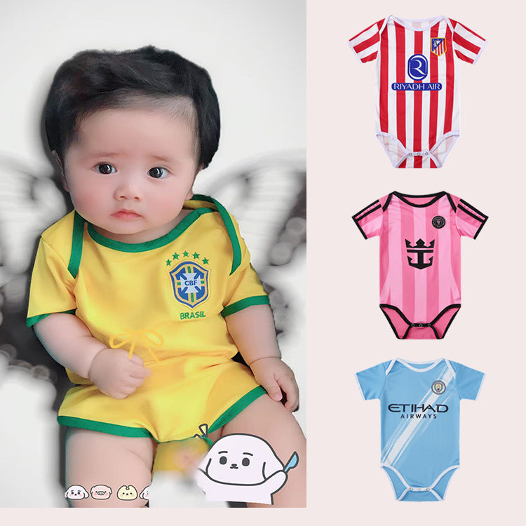 Miami Pink Baby Football Onesie