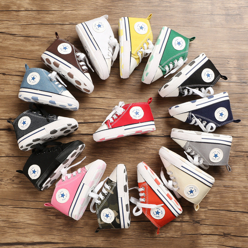 Soft Sole Canvas Baby Shoes for Toddlers