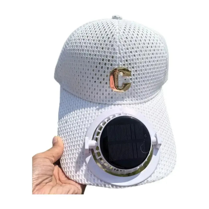 Solar Powered Charging head Fan