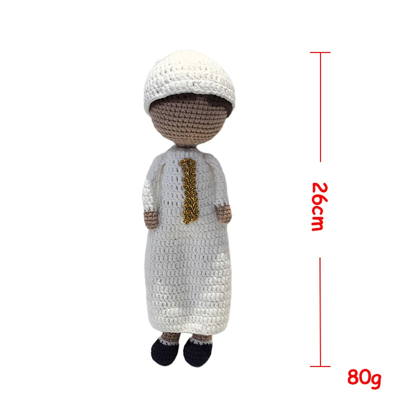 Knitted Islamic Toys Crochet Dolls (gifts) with Hijab for our baby Girls