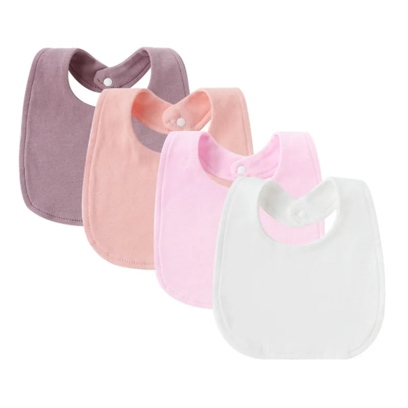 4Pcs Cartoon Baby Bib