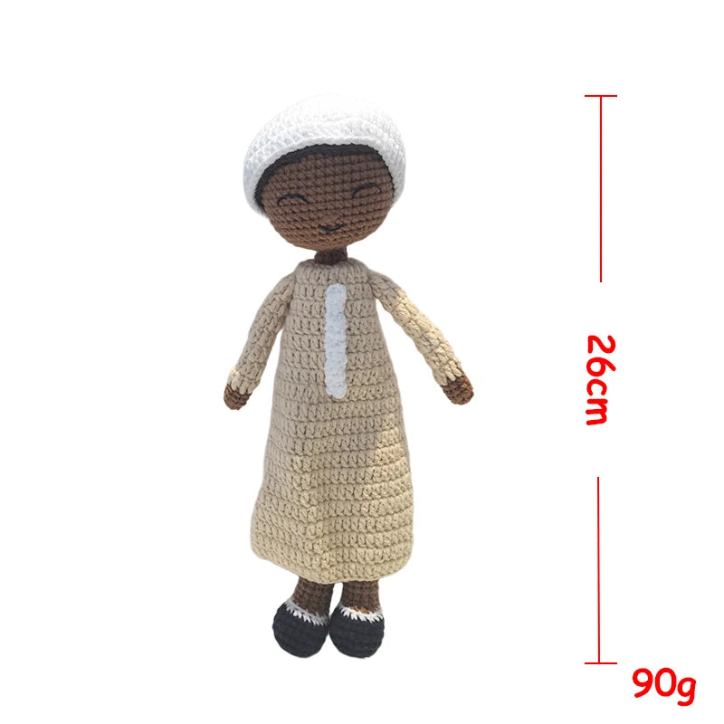 Knitted Islamic Toys Crochet Dolls (gifts) with Hijab for our baby Girls