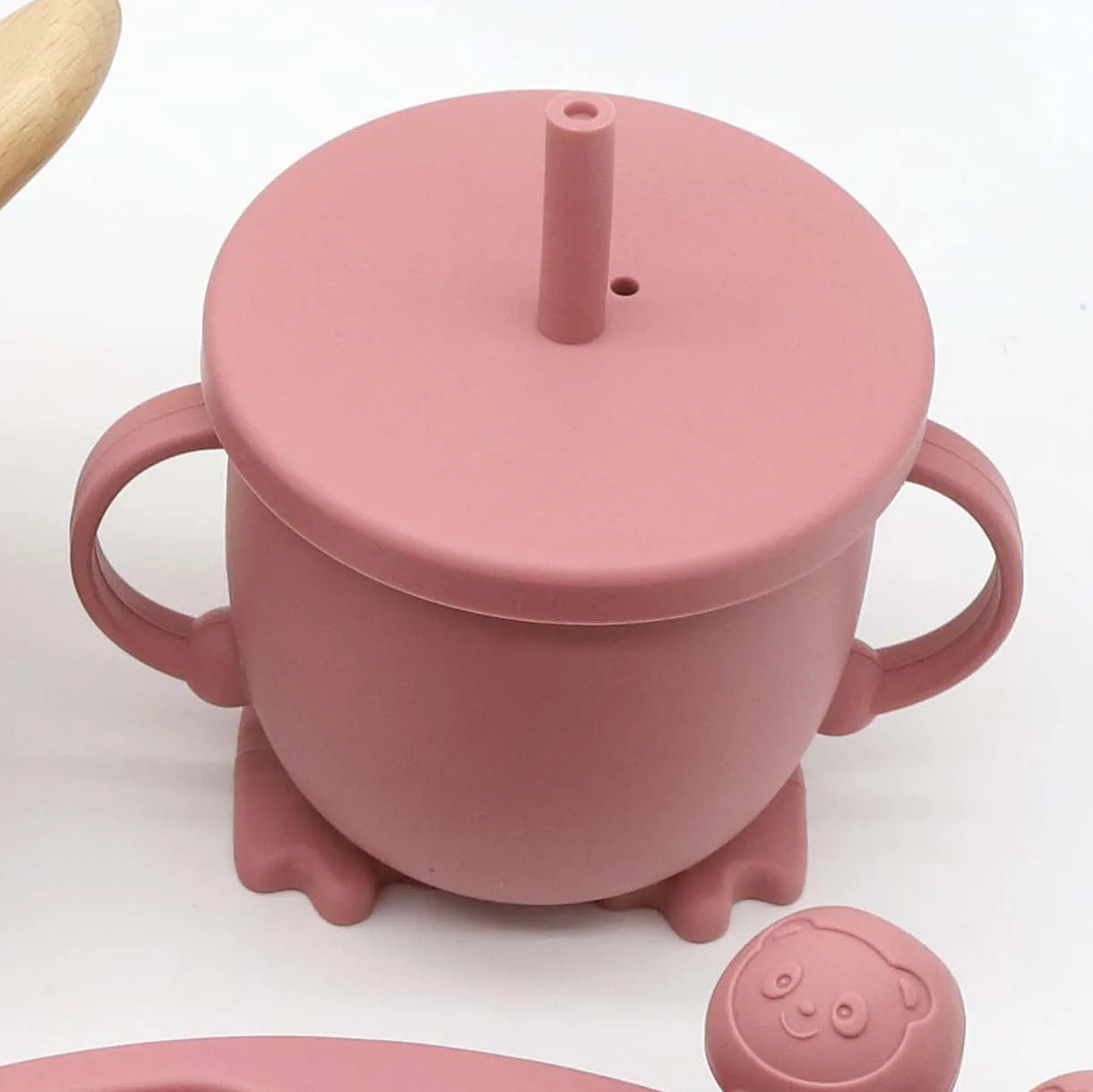 Baby Non-Toxic 8 pcs set food grade silicone tableware