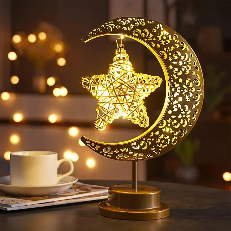 Islamic LED Star Moon Lamp - Gift