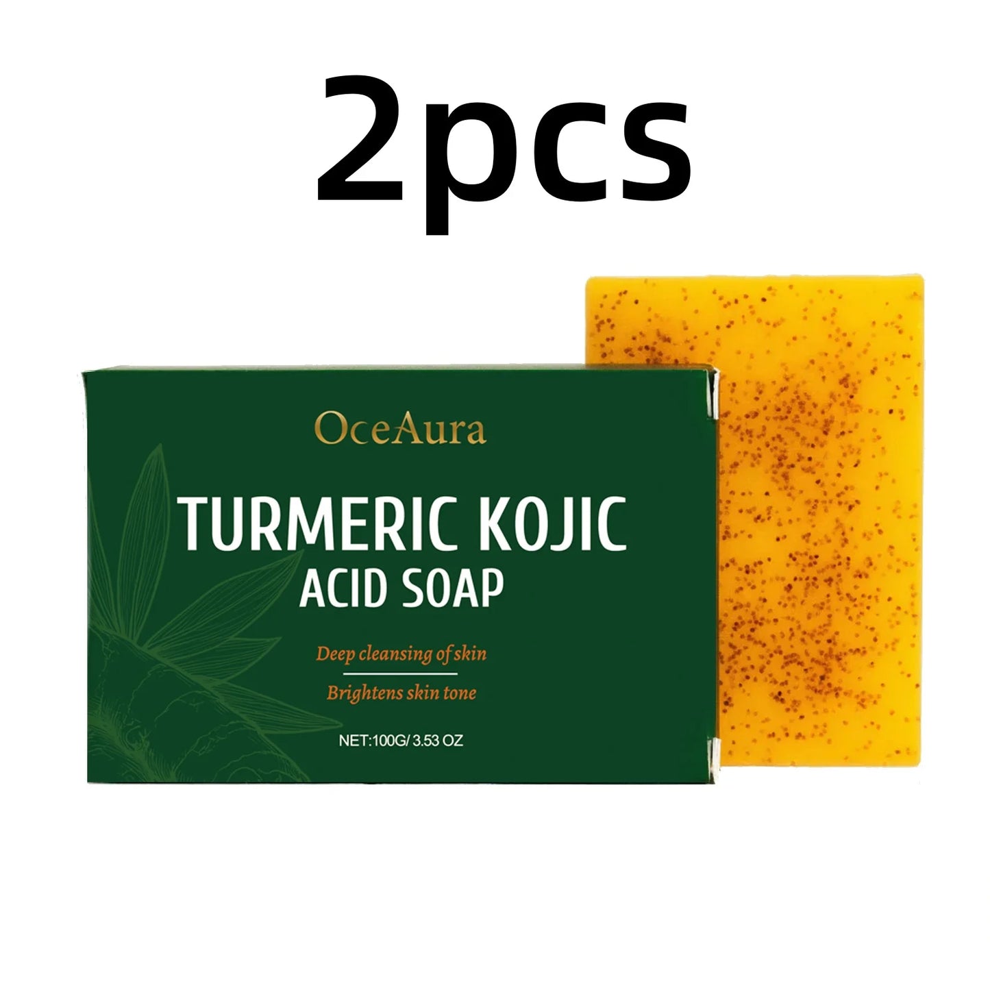 OceAura Turmeric Kojic Acid Soap Deep Cleansing and Exfoliating. Hajj