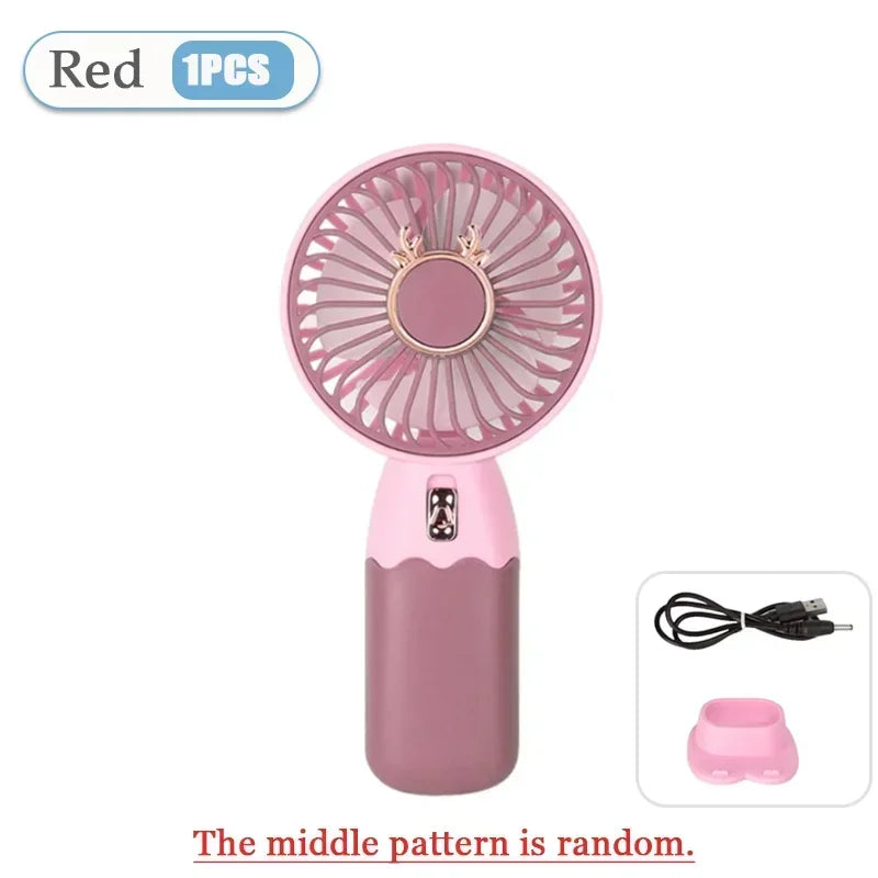 Handheld Fan Mini Portable Rechargeable USB Fan