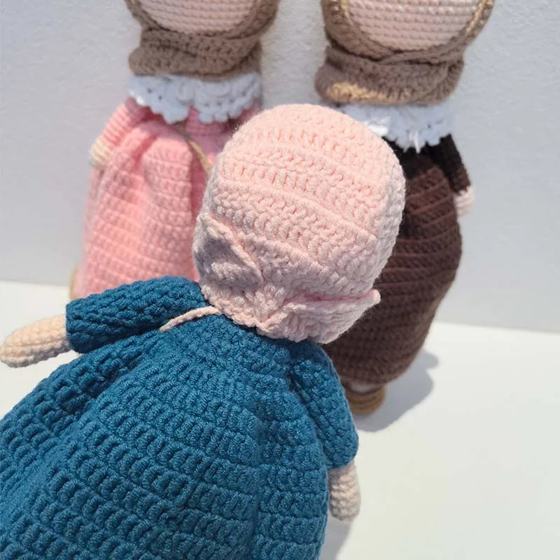 Knitted Islamic Toys Crochet Dolls (gifts) with Hijab for our baby Girls