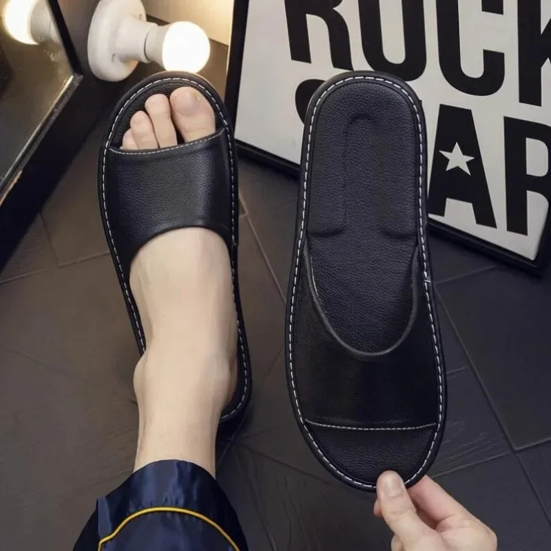 Genuine Cow Leather Sandals Indoor for Men & Women