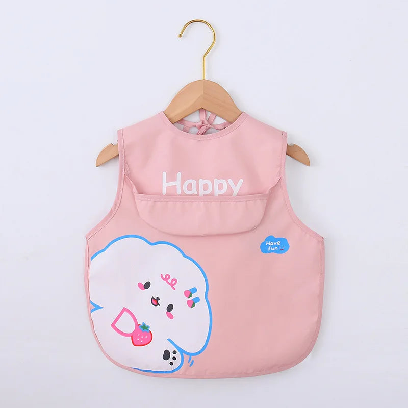 Baby & Toddler Waterproof Feeding Bib Apron  (long sleeves)