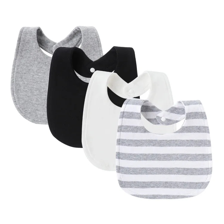 4Pcs Cartoon Baby Bib