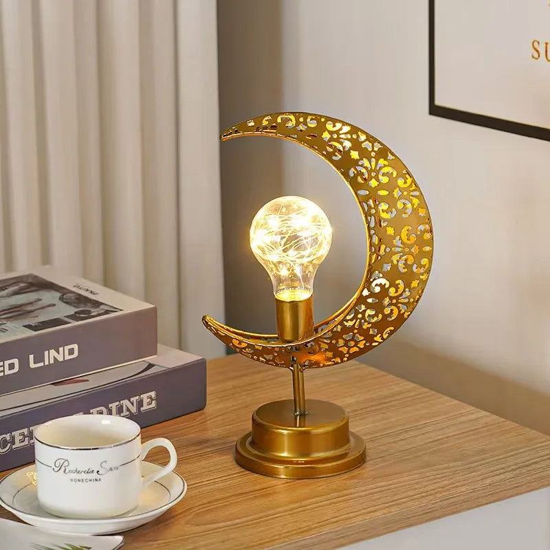 Islamic LED Star Moon Lamp - Gift