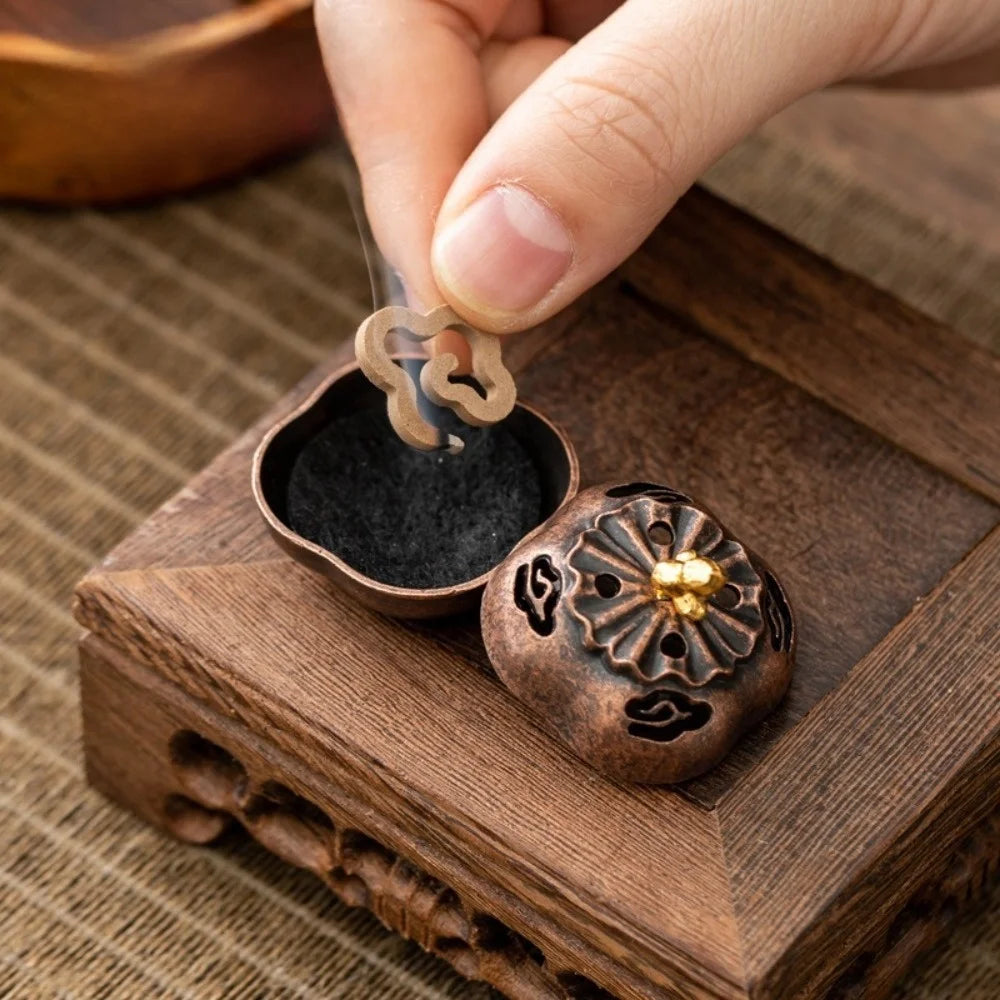 Lotus Lamp Incense Stick Burner Sandalwood
