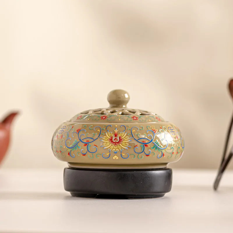 Enamel Electronic Aromatherapy Oven Incense
