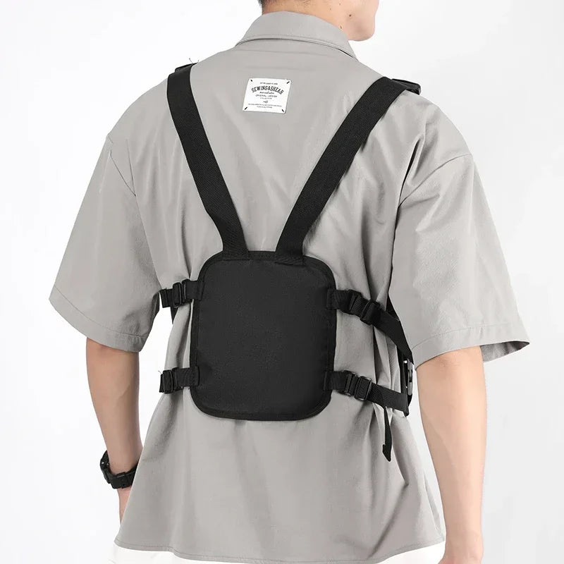 Unisex secured Multi-pocket Vest Backpack
