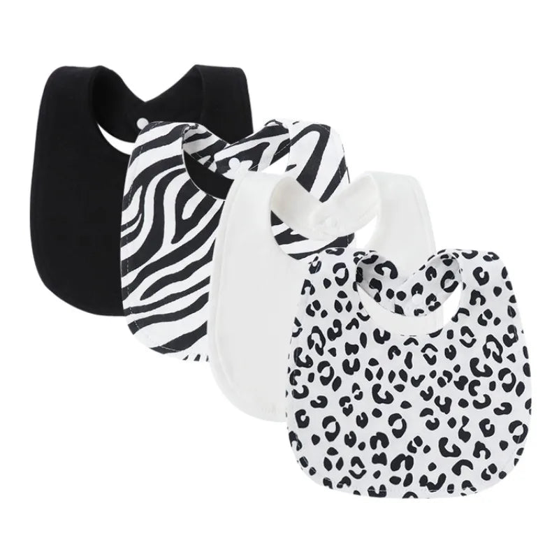 4Pcs Cartoon Baby Bib