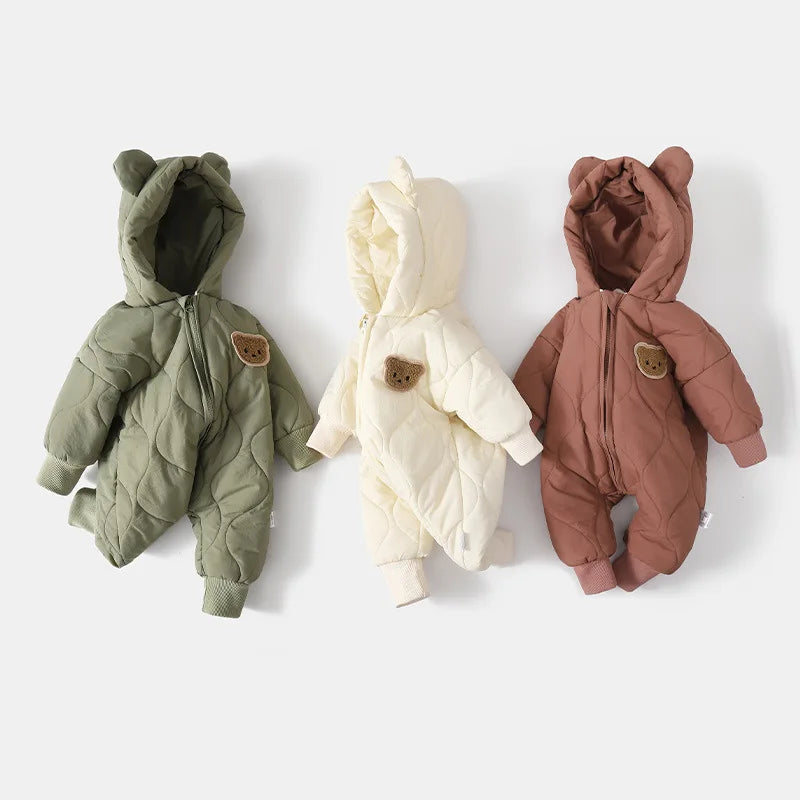  Fur Lining Warm Toddler Romper Girls & Boys