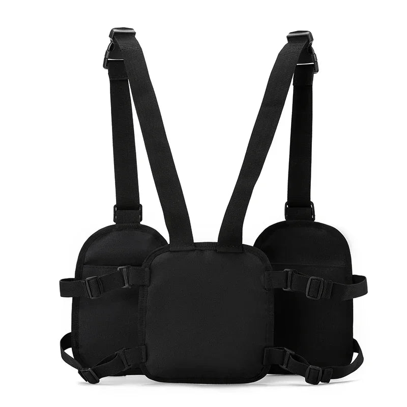 Unisex secured Multi-pocket Vest Backpack