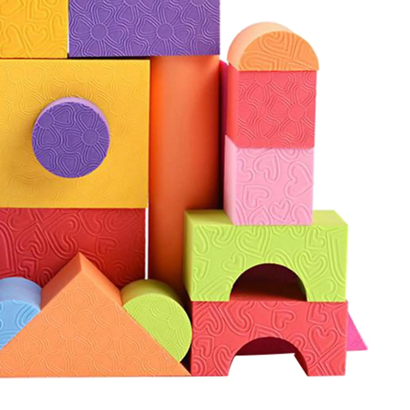25 Pieces of 3.5cm Thick Soft Foam Building Blocks Stackable