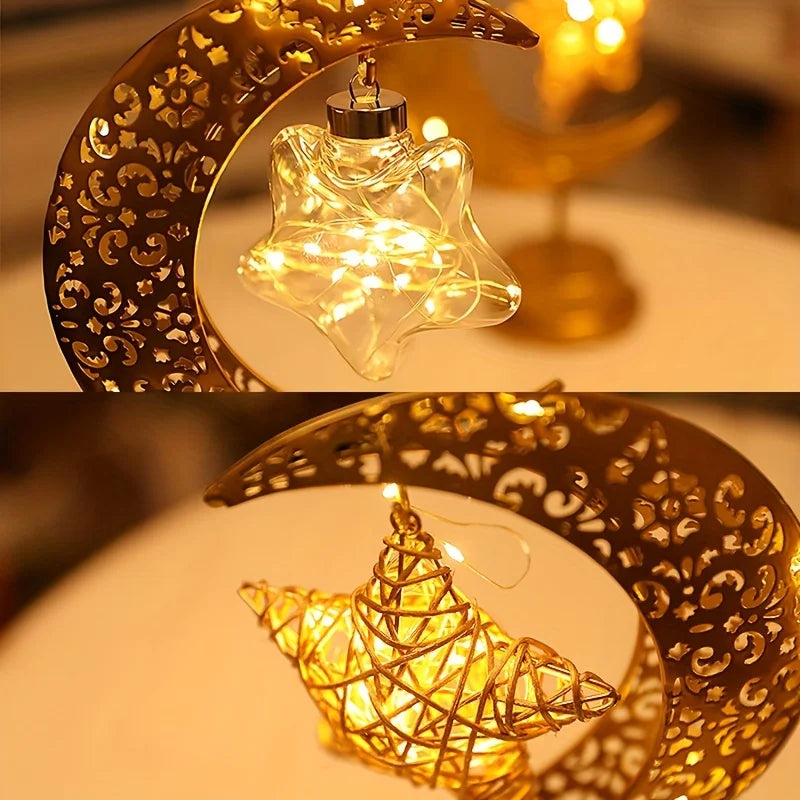 Islamic LED Star Moon Lamp - Gift