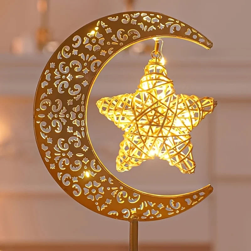 Islamic LED Star Moon Lamp - Gift