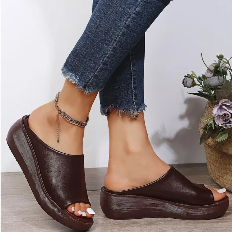 Plus Size 35-44 Leather Shoes for Women