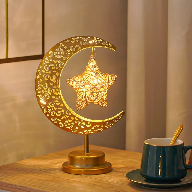 Islamic LED Star Moon Lamp - Gift