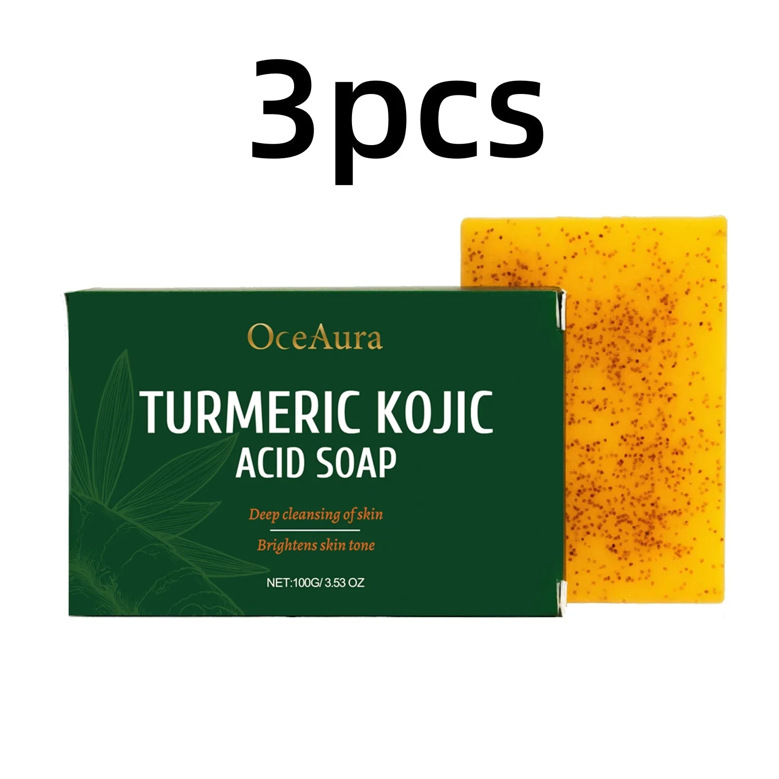 OceAura Turmeric Kojic Acid Soap Deep Cleansing and Exfoliating. Hajj