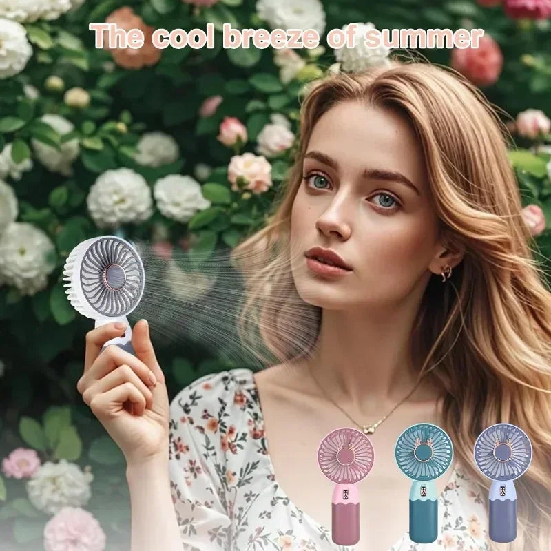 Handheld Fan Mini Portable Rechargeable USB Fan