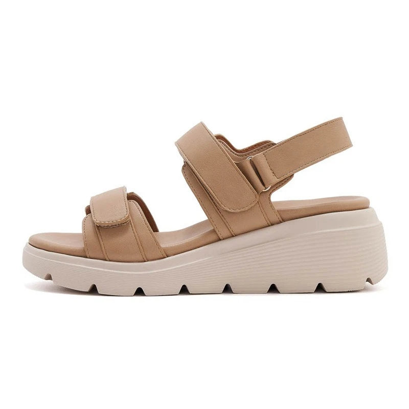 Women's Leather Summer Heel Sandals Casual