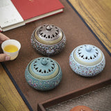 Enamel colored high-end incense burner
