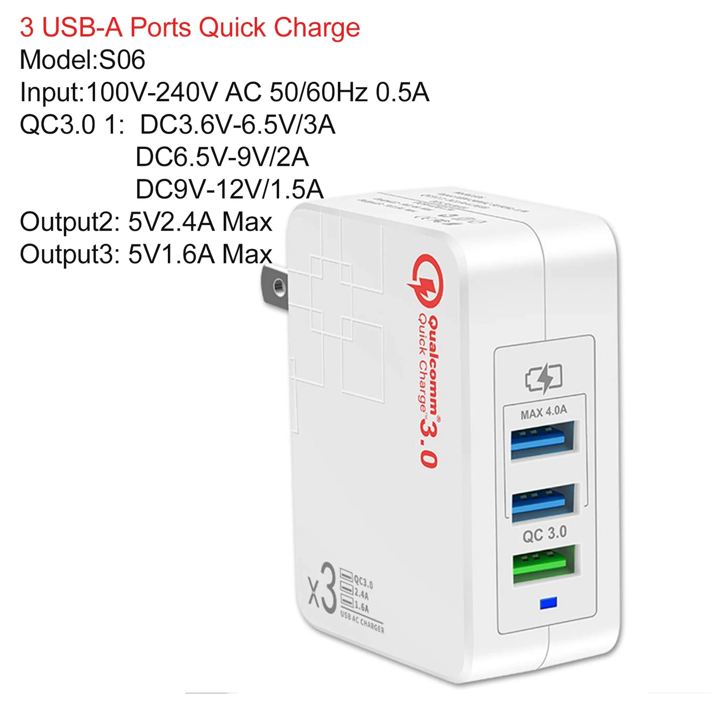 Universal Travel Adapter, International All-in-One Travel Plug Adapter 2.4A. Hajj.