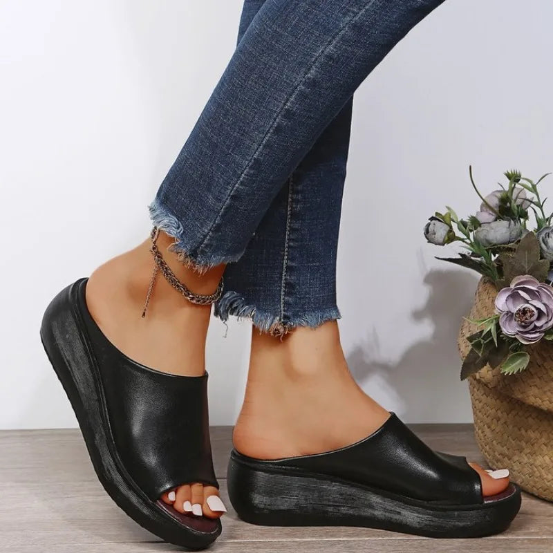 Plus Size 35-44 Leather Shoes for Women