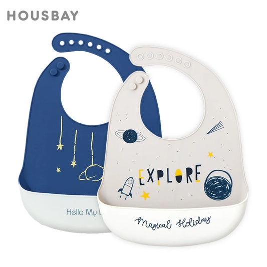 Soft Silicone Cartoon Waterproof Baby Bibs