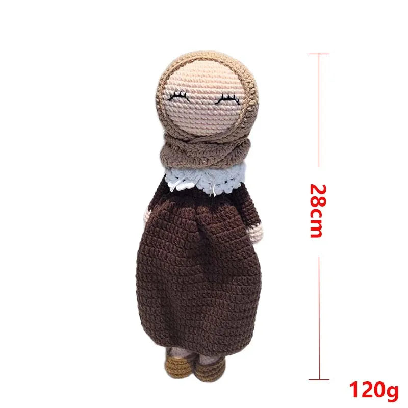 Knitted Islamic Toys Crochet Dolls (gifts) with Hijab for our baby Girls