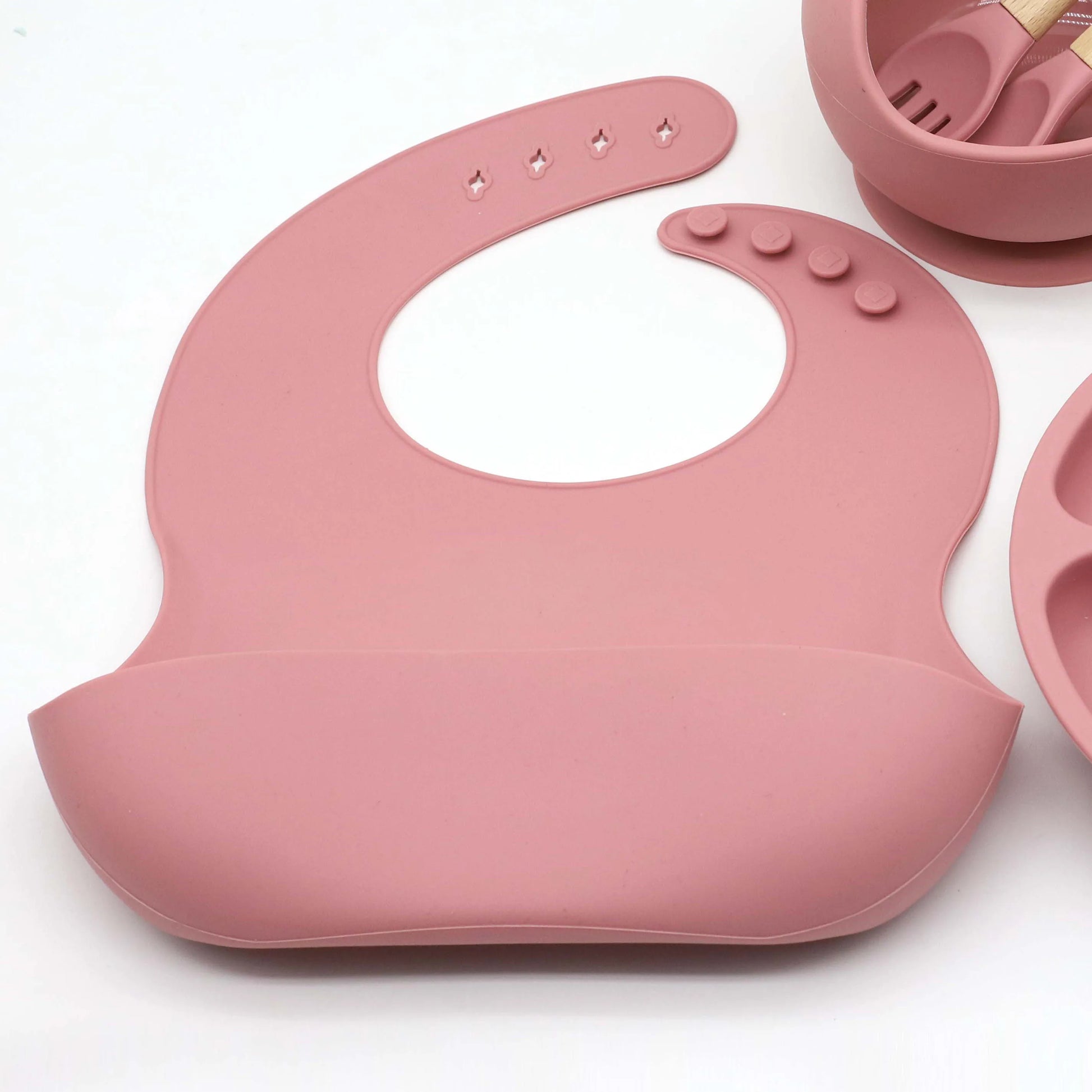 Baby Non-Toxic 8 pcs set food grade silicone tableware