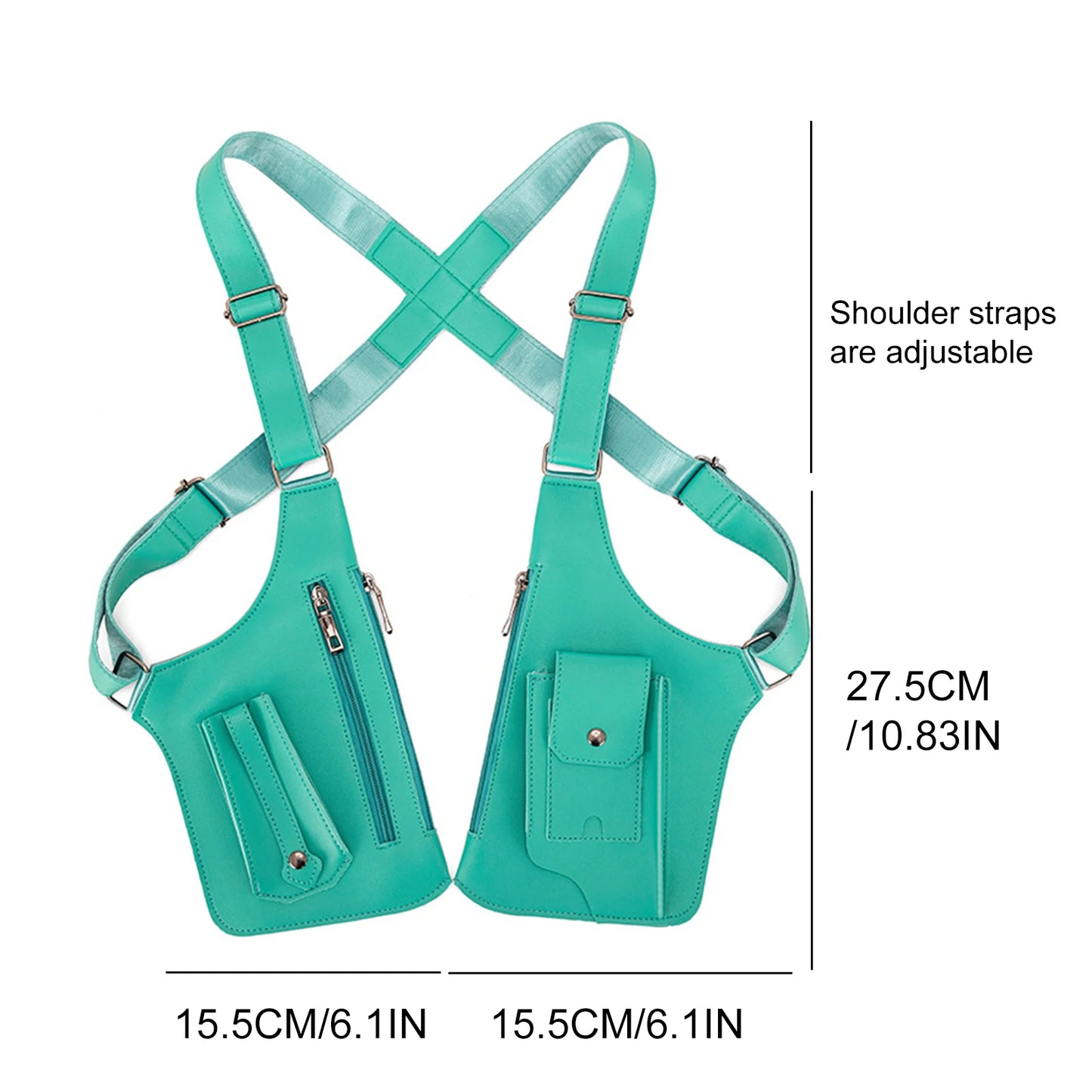 PU Leather Double Shoulder Armpit Bag Anti Pickpockets. hajj