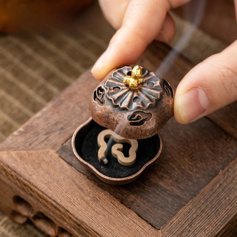 Lotus Lamp Incense Stick Burner Sandalwood
