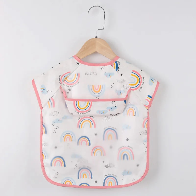 Baby & Toddler Waterproof Feeding Bib Apron  (long sleeves)