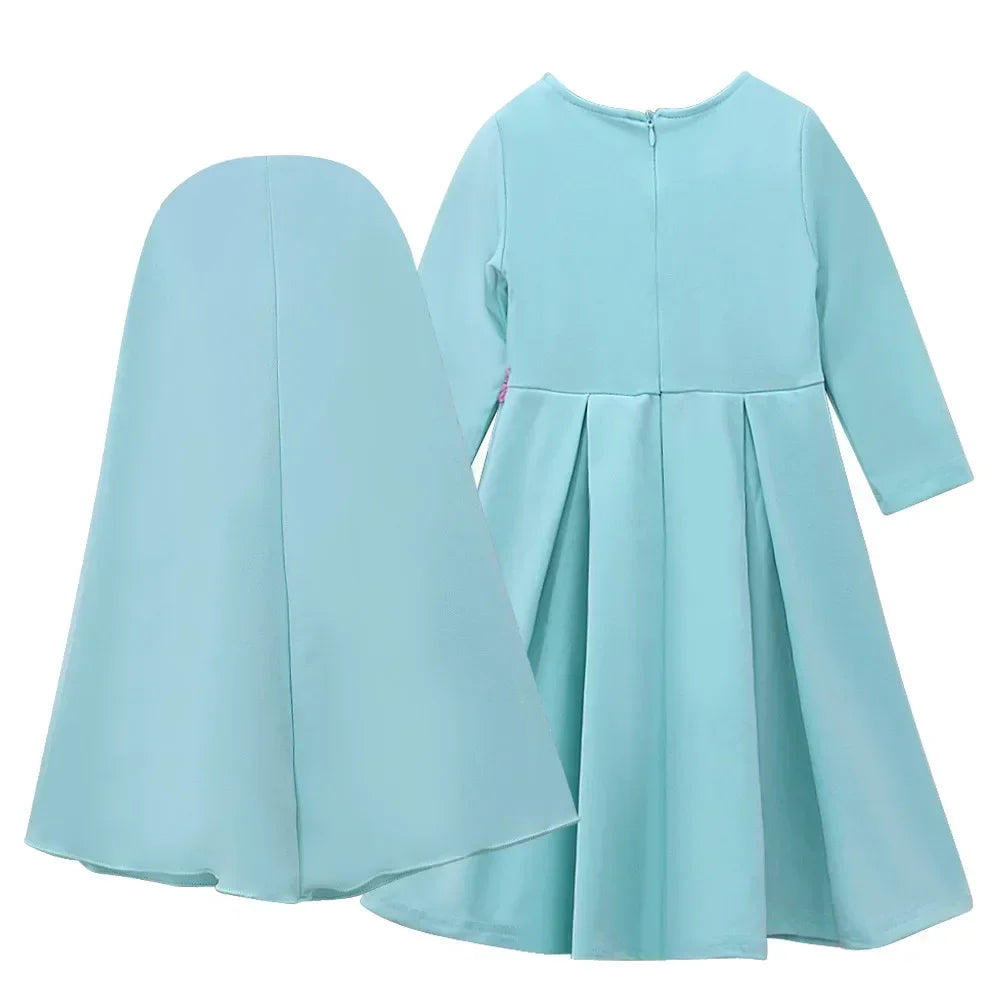 Girls Hijab Abaya 2 Piece Eid Sets