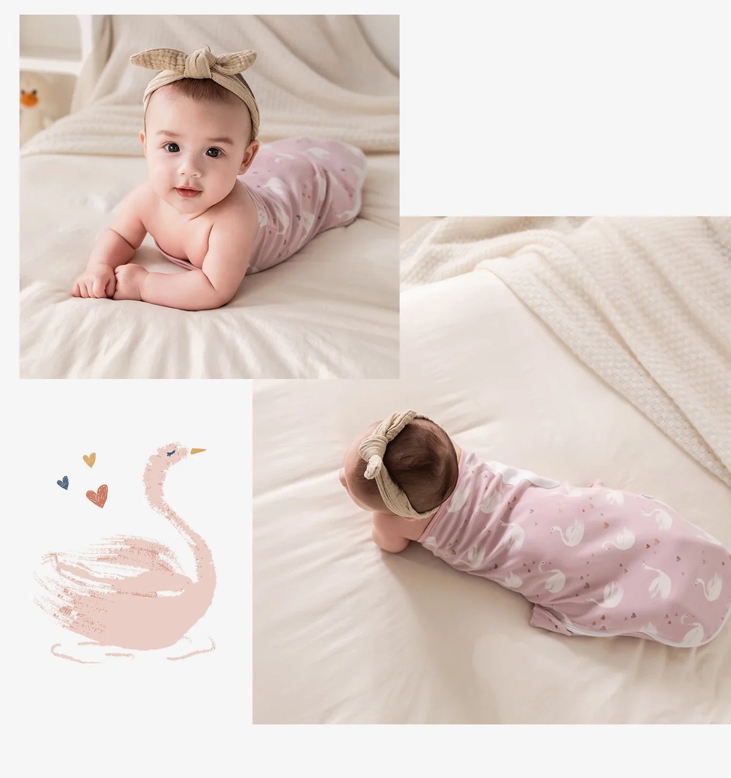 INSULAR Baby Cotton Swaddling Cloth.