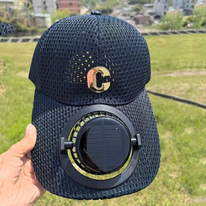 Solar Powered Charging head Fan