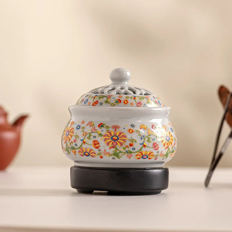 Enamel Electronic Aromatherapy Oven Incense