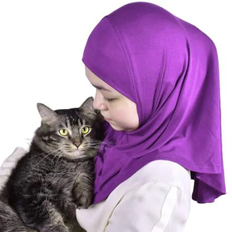 Girls Practical Hijab for 2 to 6 years old
