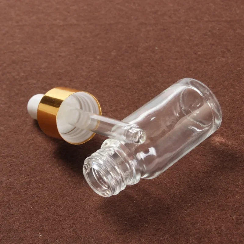 15/30/50ml Essential Oil Glass Aromatherapy Liquid Brown Drop Empty Dropper Bottle