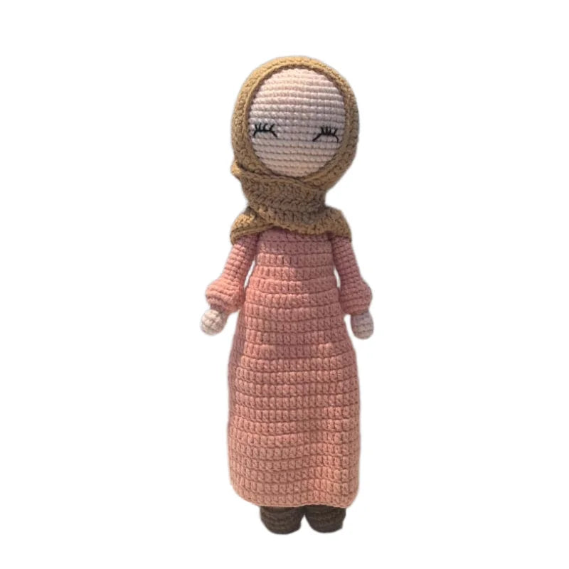 Knitted Islamic Toys Crochet Dolls (gifts) with Hijab for our baby Girls