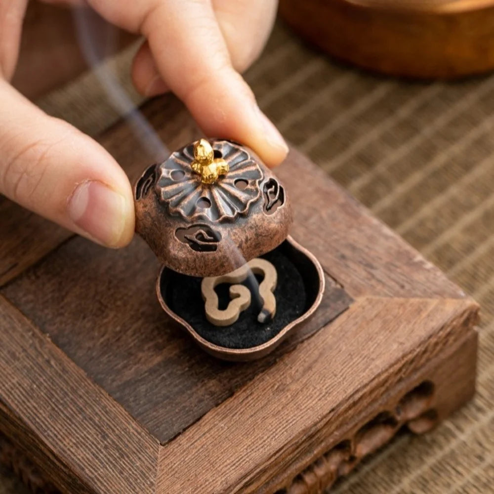 Lotus Lamp Incense Stick Burner Sandalwood