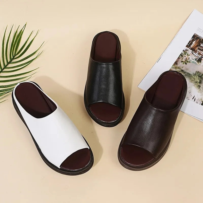 Plus Size 35-44 Leather Shoes for Women