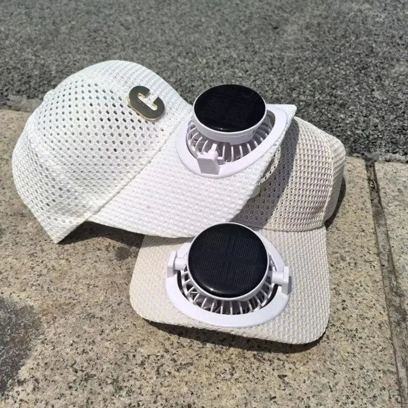 Solar Powered Charging head Fan