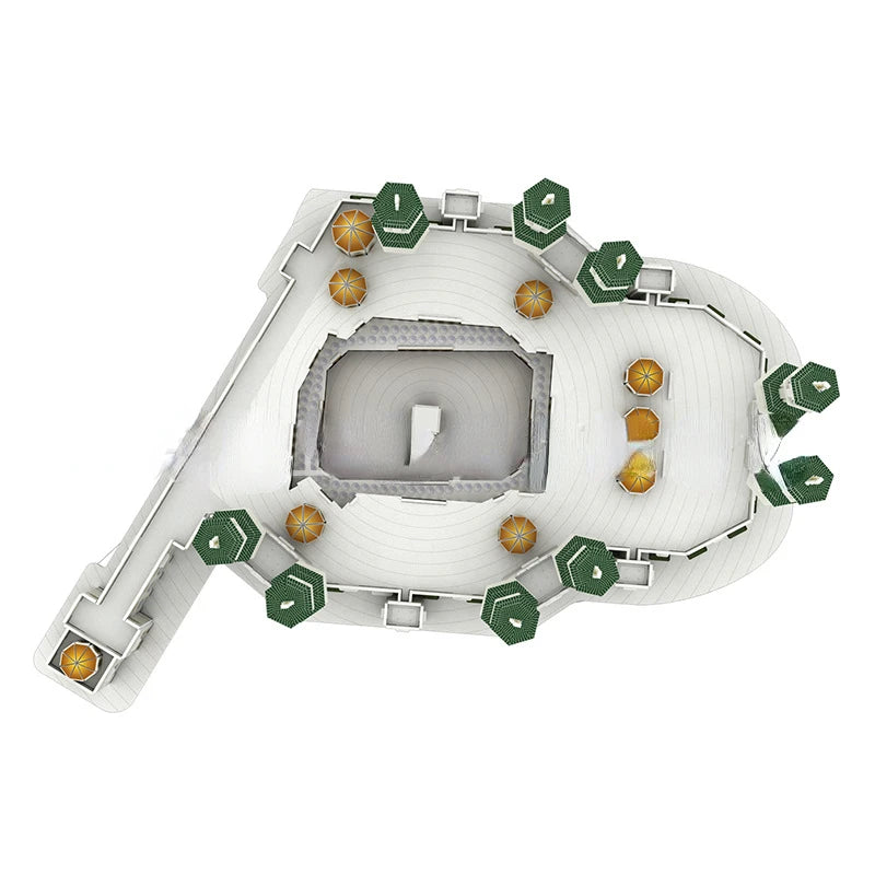 MOC Mecca Mosque 3D Saudi Arabian Architecture Model DIY Puzzle Toy